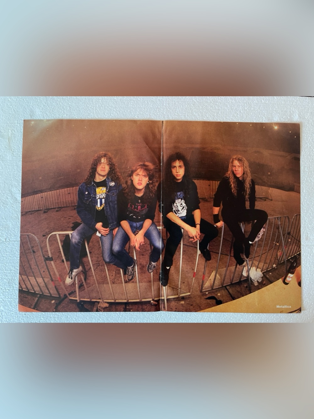 Vintage Metal Band Pinup - Brown and Black Group Photo